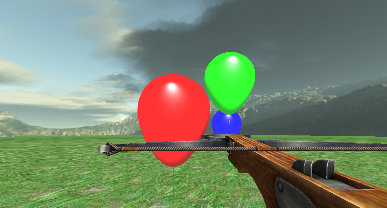 Balloons shining with specular lighting